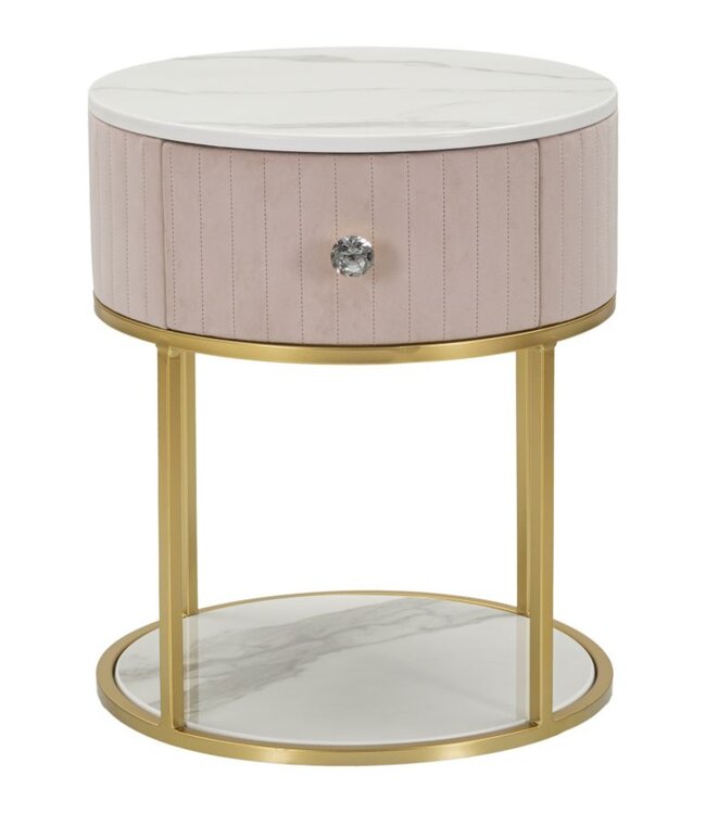 Mauro Ferretti NACHTKASTJE MONTPELLIER ROZE CM Ø 42X48