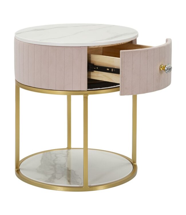 Mauro Ferretti NACHTKASTJE MONTPELLIER ROZE CM Ø 42X48