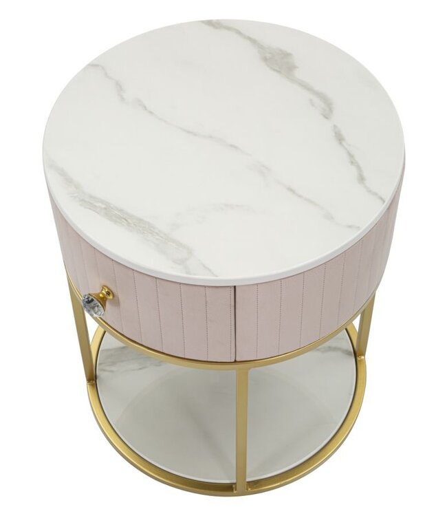 Mauro Ferretti NACHTKASTJE MONTPELLIER ROZE CM Ø 42X48