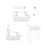 Mauro Ferretti BED SIDE MATERA CM 45X32X62 - 1427420000