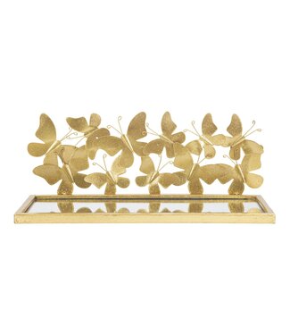 Mauro Ferretti WAND NACHTKASTJE/PLANK VLINDERS SET 2 STUKS CM 43X19,2X16,5