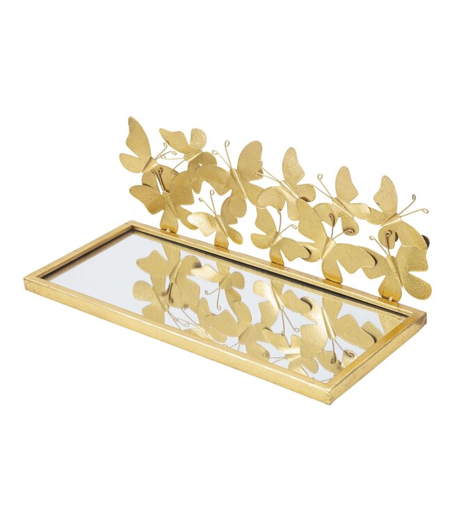 Mauro Ferretti WAND NACHTKASTJE/PLANK VLINDERS SET 2 STUKS CM 43X19,2X16,5