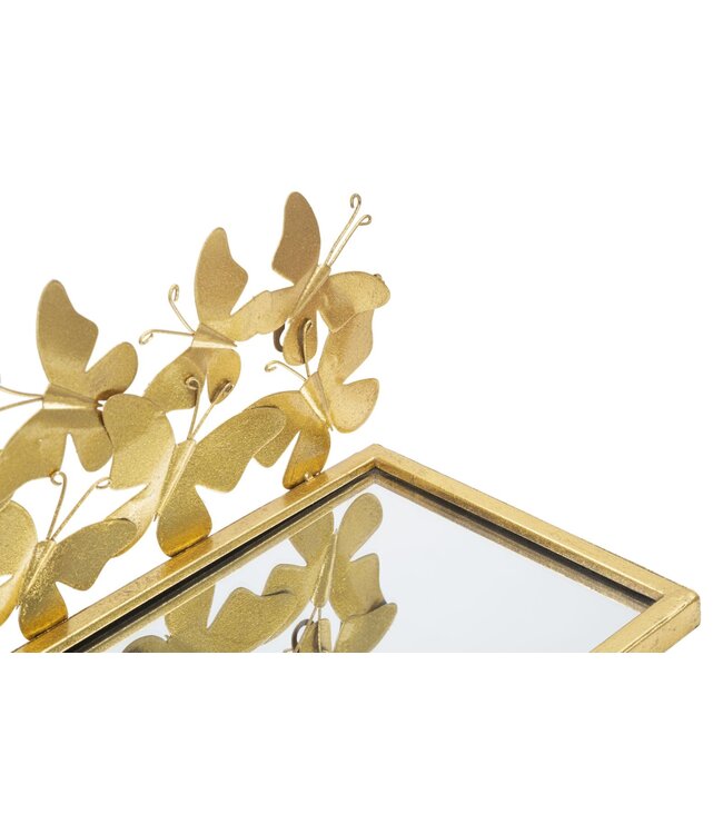 Mauro Ferretti WAND NACHTKASTJE/PLANK VLINDERS SET 2 STUKS CM 43X19,2X16,5