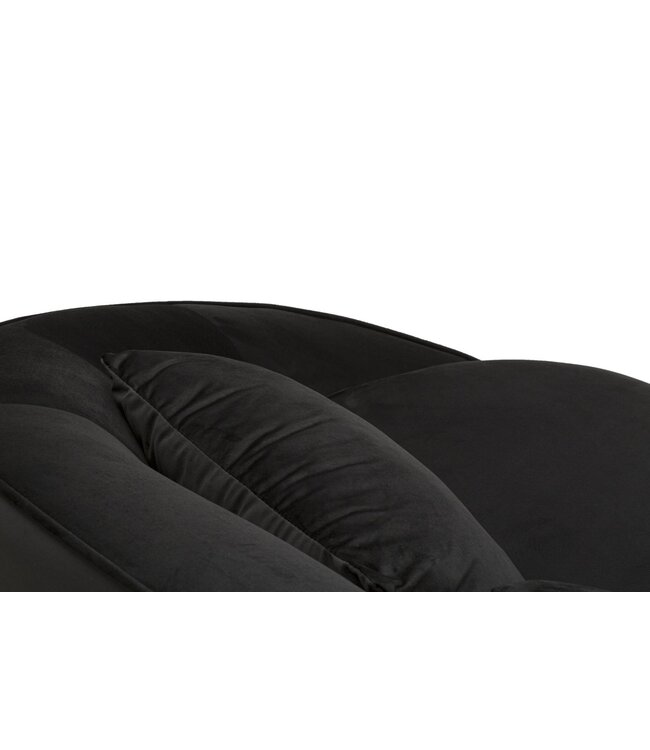 Mauro Ferretti BANK 3 ZITS OSLO MET KUSSENS ZWART CM 185X84X68