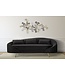 Mauro Ferretti BANK 3 ZITS OSLO MET KUSSENS ZWART CM 185X84X68