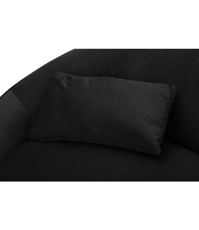 Mauro Ferretti SOFA 2 ZITS OSLO MET KUSSENS ZWART CM 148X84X68