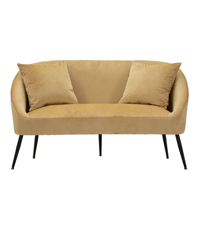 Mauro Ferretti BANK BROWY MET KUSSENS CM 137X69X79