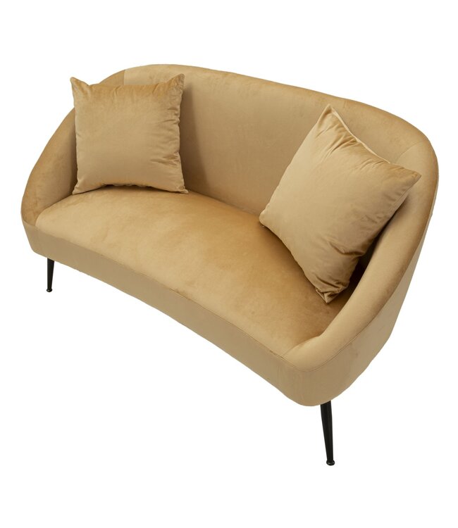 Mauro Ferretti BANK BROWY MET KUSSENS CM 137X69X79