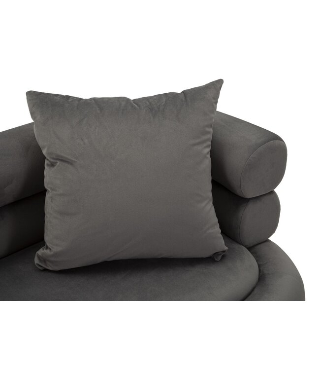 Mauro Ferretti BANK SILVERY PLUS MET KUSSENS CM 133X68X69