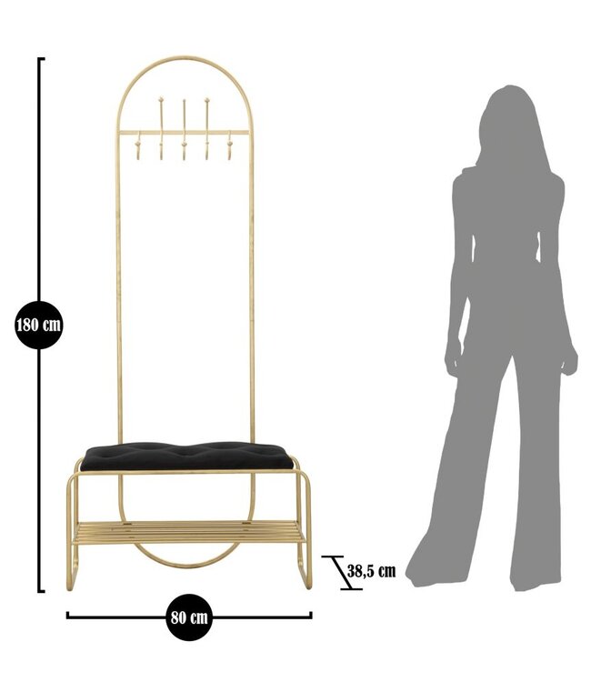 Mauro Ferretti BANK MET HANGERS CM 80X38,5X180 - 1425120000