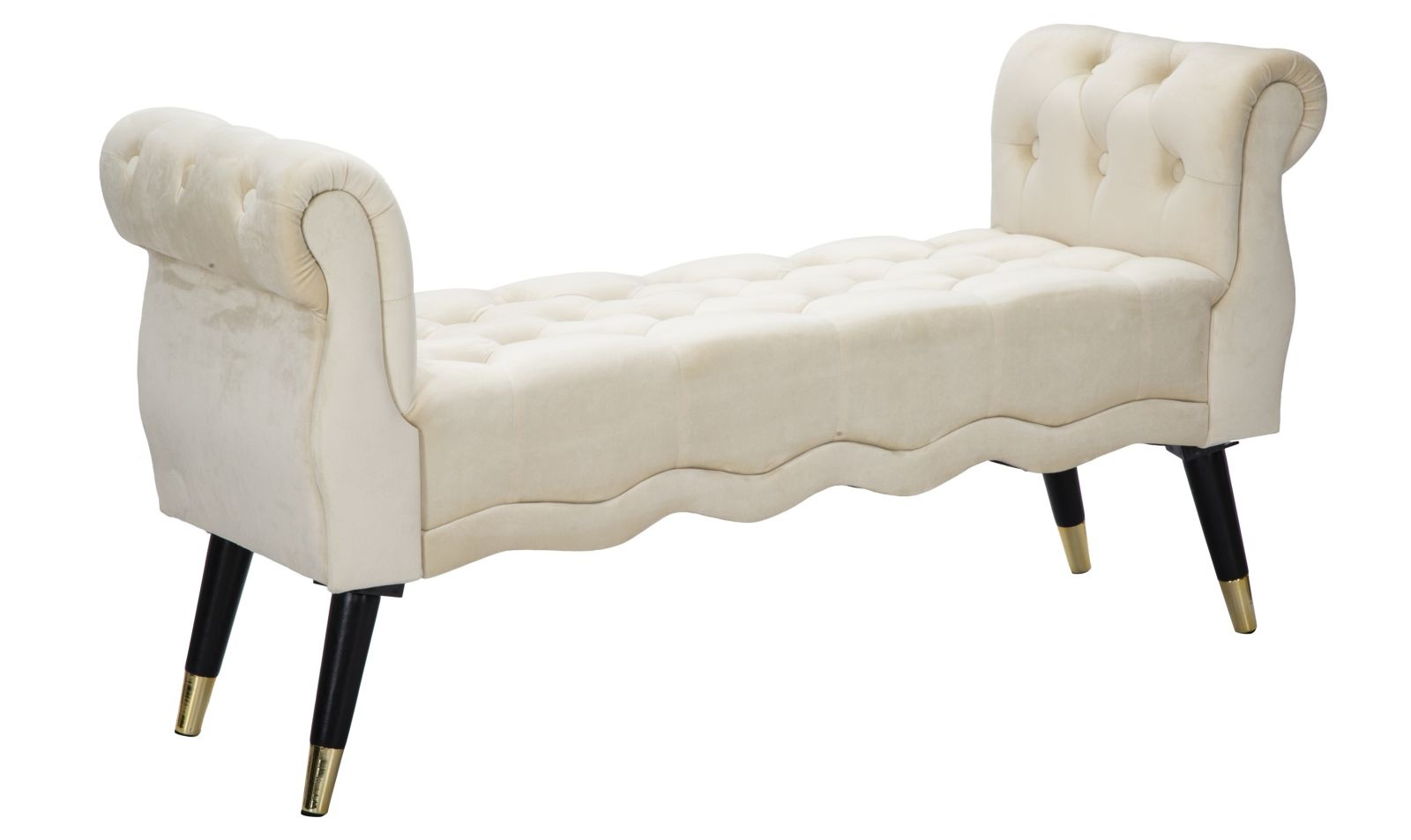 BANKJE PARIJS CREMA/GOUD CM 120X40X60 afbeelding