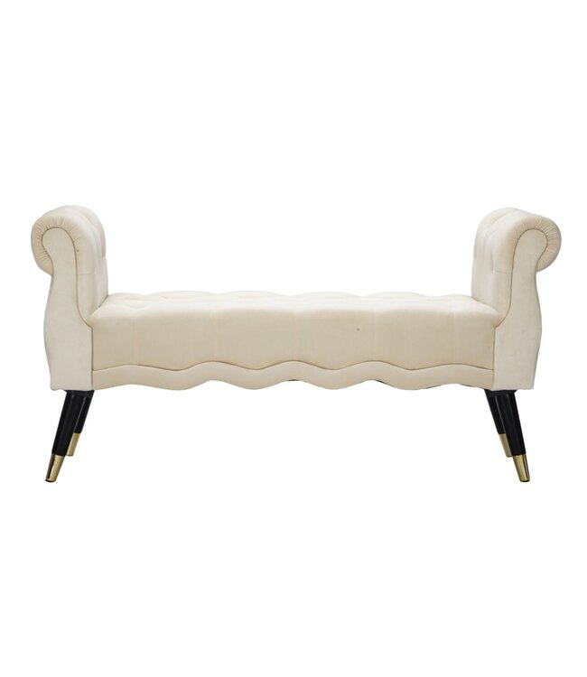 Mauro Ferretti BANKJE PARIJS CREMA/GOUD CM 120X40X60