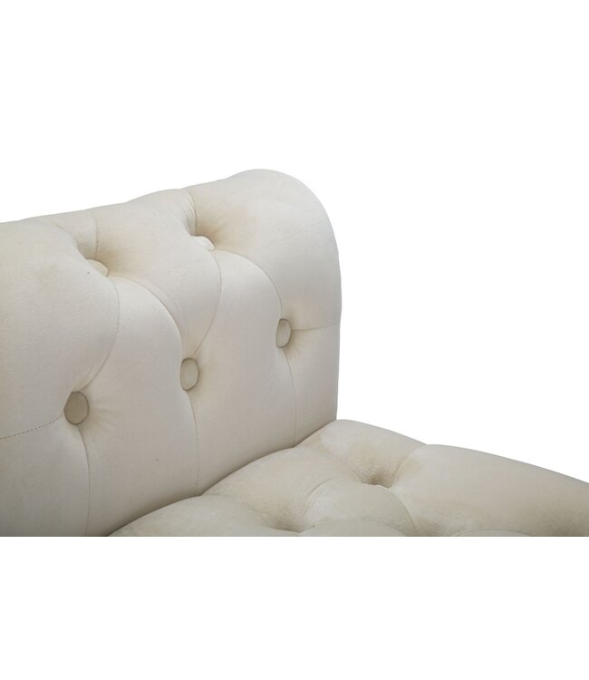 Mauro Ferretti BANKJE PARIJS CREMA/GOUD CM 120X40X60