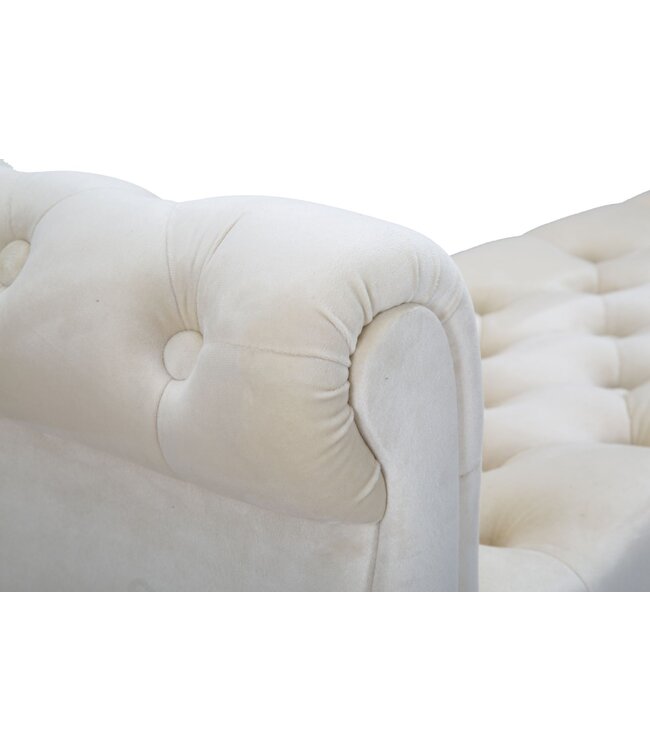 Mauro Ferretti BANKJE PARIJS CREMA/GOUD CM 120X40X60