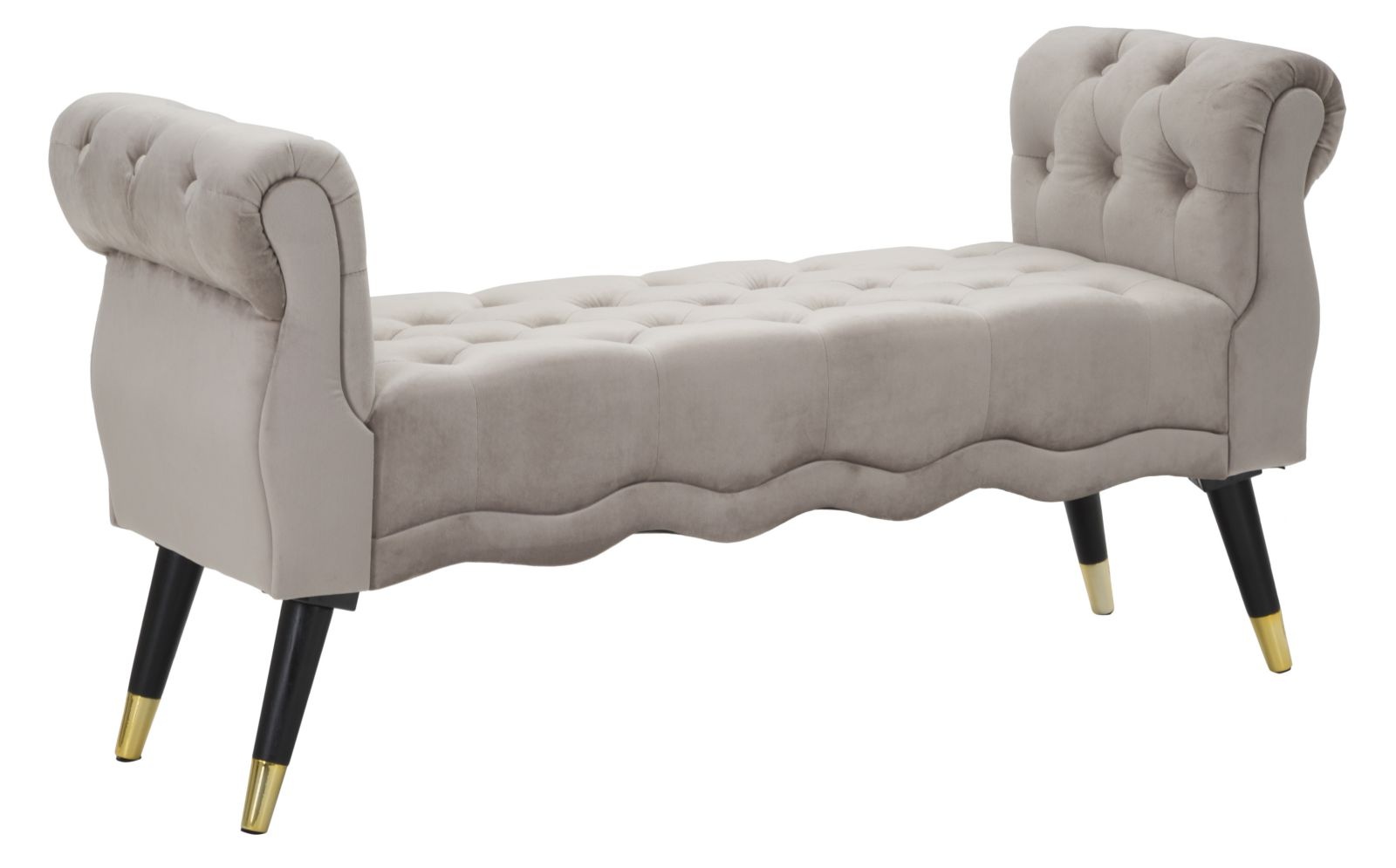 BANKJE PARIJS GRIGIA/GOUD CM 120X40X60 afbeelding