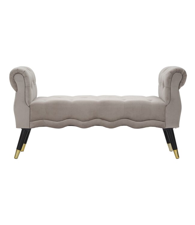 Mauro Ferretti BANKJE PARIJS GRIGIA/GOUD CM 120X40X60