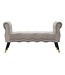 Mauro Ferretti BANKJE PARIJS GRIGIA/GOUD CM 120X40X60