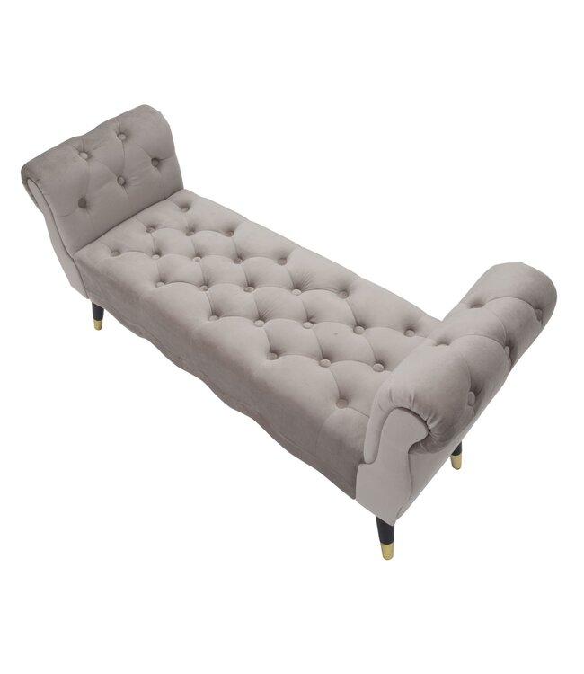 Mauro Ferretti BANKJE PARIJS GRIGIA/GOUD CM 120X40X60