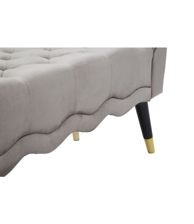 Mauro Ferretti BANKJE PARIJS GRIGIA/GOUD CM 120X40X60