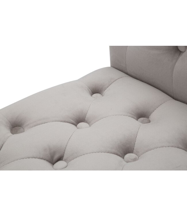 Mauro Ferretti BANKJE PARIJS GRIGIA/GOUD CM 120X40X60