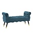 Mauro Ferretti BANKJE PARIJS TEAL/GOUD CM 120X40X60