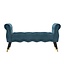 Mauro Ferretti BANKJE PARIJS TEAL/GOUD CM 120X40X60