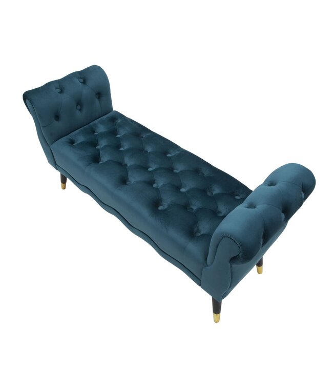 Mauro Ferretti BANKJE PARIJS TEAL/GOUD CM 120X40X60