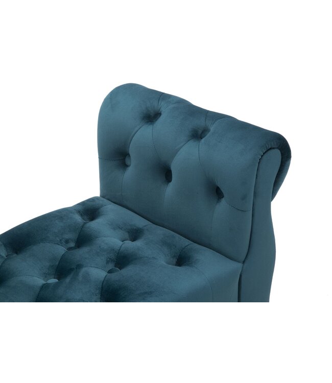 Mauro Ferretti BANKJE PARIJS TEAL/GOUD CM 120X40X60