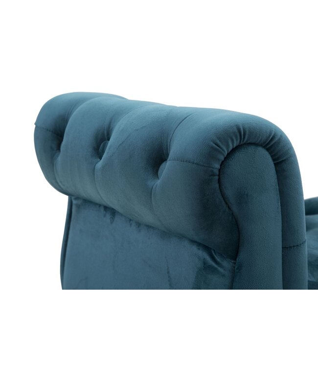 Mauro Ferretti BANKJE PARIJS TEAL/GOUD CM 120X40X60