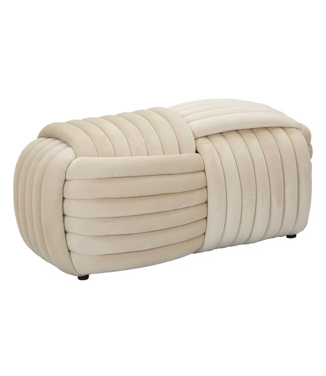 Mauro Ferretti BANKJE SOFTY CRÈME CM 90X45X45