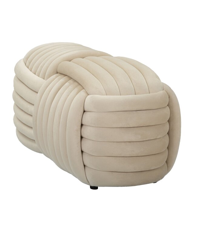 Mauro Ferretti BANKJE SOFTY CRÈME CM 90X45X45