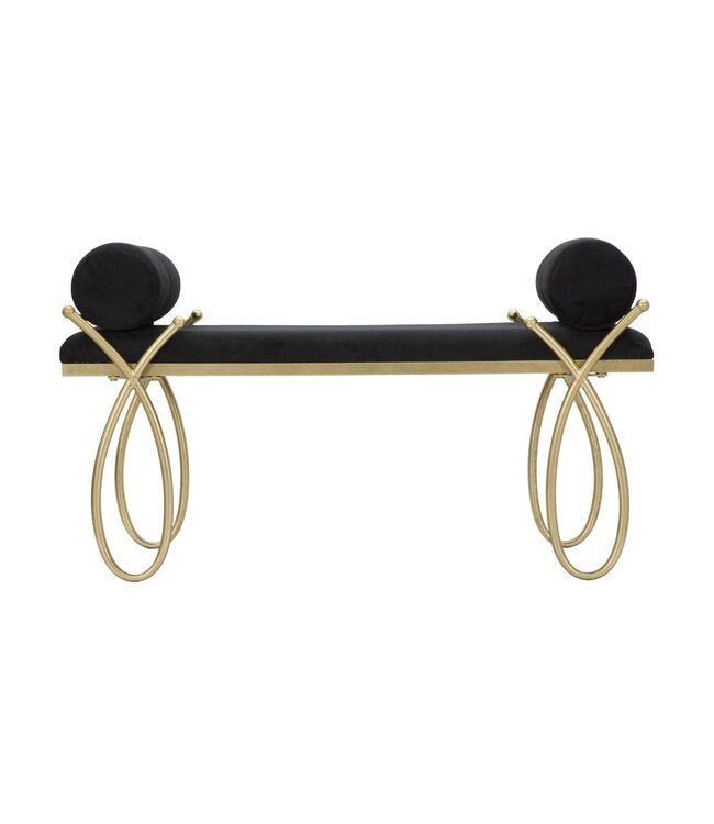 Mauro Ferretti BANKLINT ZWART CM 112,5X49X53