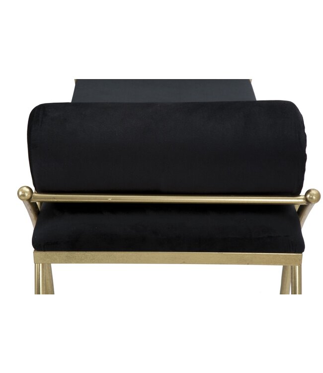 Mauro Ferretti BANKLINT ZWART CM 112,5X49X53