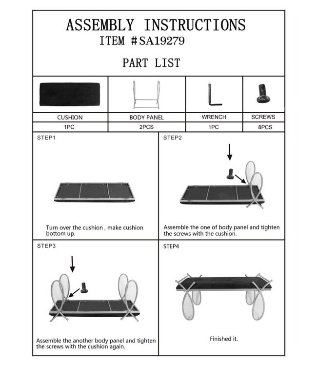 Mauro Ferretti BANKLINT ROZE CM 112,5X49X53
