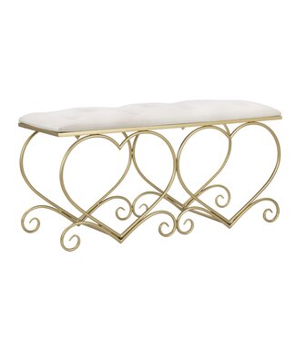 Mauro Ferretti BANKJE HART CREMA CM 105X37,5X51,5