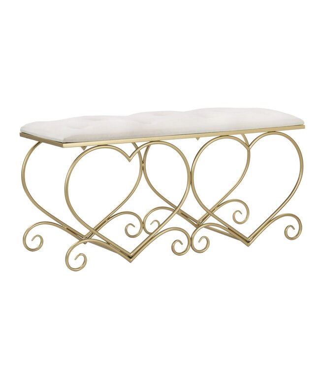 Mauro Ferretti BANKJE HART CREMA CM 105X37,5X51,5