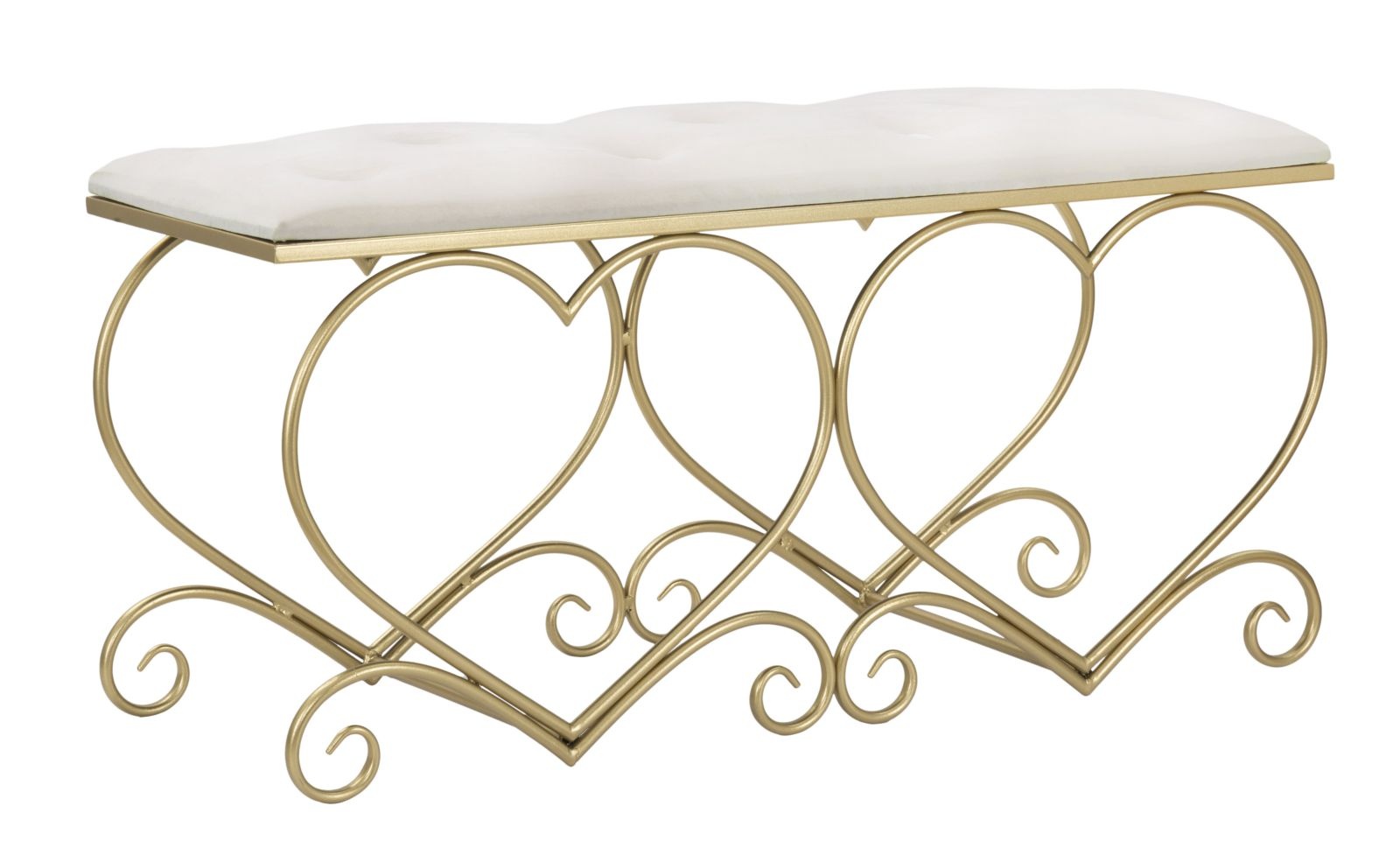 BANKJE HART CREMA CM 105X37,5X51,5 afbeelding