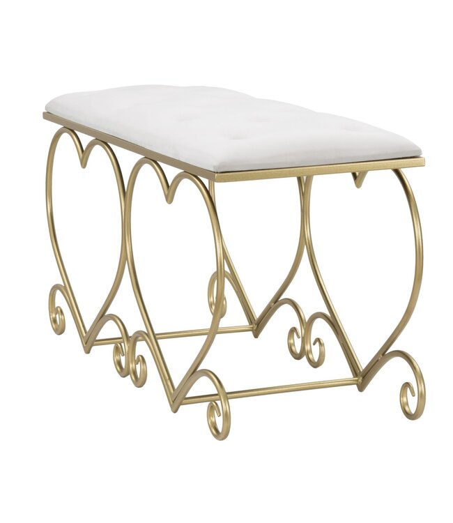 Mauro Ferretti BANKJE HART CREMA CM 105X37,5X51,5