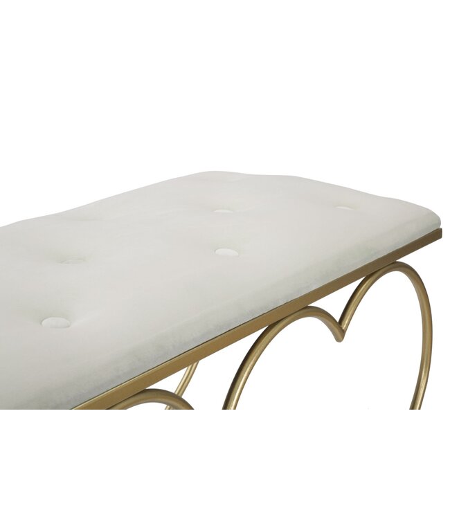 Mauro Ferretti BANKJE HART CREMA CM 105X37,5X51,5