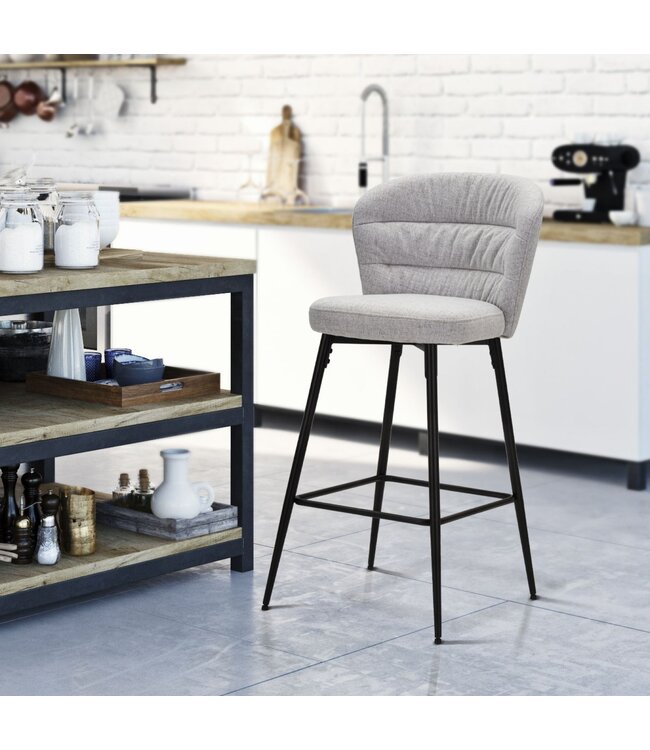 Mauro Ferretti BARKRUK LOSANNA GRIJS SET 2 PZ CM 52X59X108