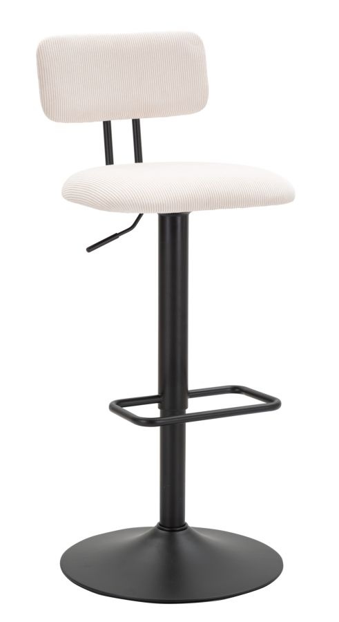 BARKRUK MET LIFTLICHT WIT CM 41X47,5X85-106,5(ZITTING CM 61-83) SET 2ST afbeelding