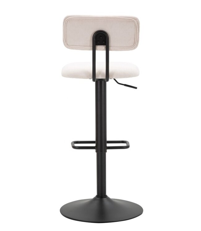 Mauro Ferretti BARKRUK MET LIFTLICHT WIT CM 41X47,5X85-106,5(ZITTING CM 61-83) SET 2ST