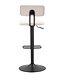 Mauro Ferretti BARKRUK MET LIFTLICHT WIT CM 41X47,5X85-106,5(ZITTING CM 61-83) SET 2ST