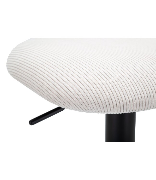 Mauro Ferretti BARKRUK MET LIFTLICHT WIT CM 41X47,5X85-106,5(ZITTING CM 61-83) SET 2ST