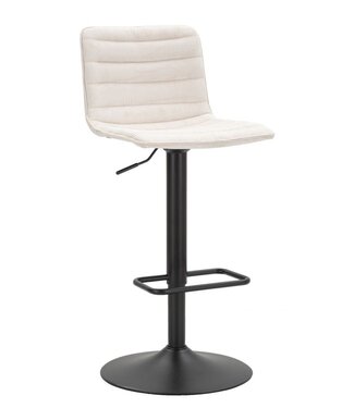 Mauro Ferretti BARKRUK MET LIFT HOOG WIT CM 43X49,5X85,5-107(ZITTING CM 61-82,5) SET 2ST