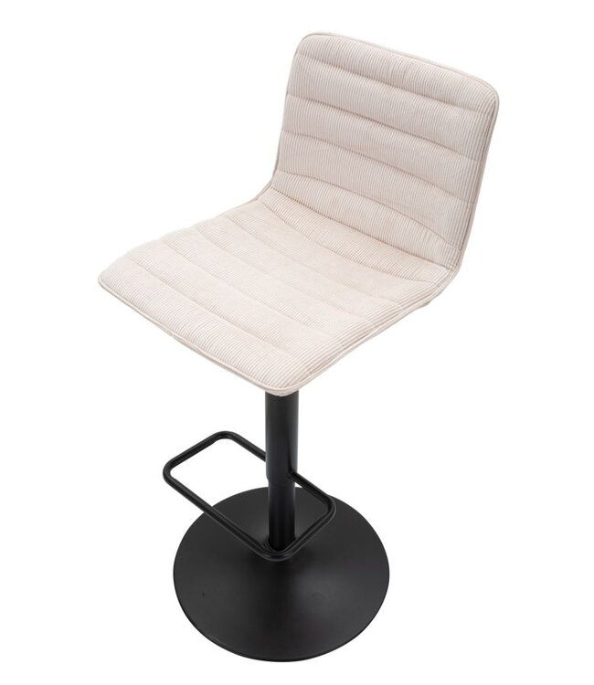 Mauro Ferretti BARKRUK MET LIFT HOOG WIT CM 43X49,5X85,5-107(ZITTING CM 61-82,5) SET 2ST