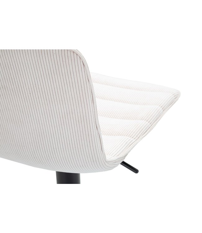 Mauro Ferretti BARKRUK MET LIFT HOOG WIT CM 43X49,5X85,5-107(ZITTING CM 61-82,5) SET 2ST