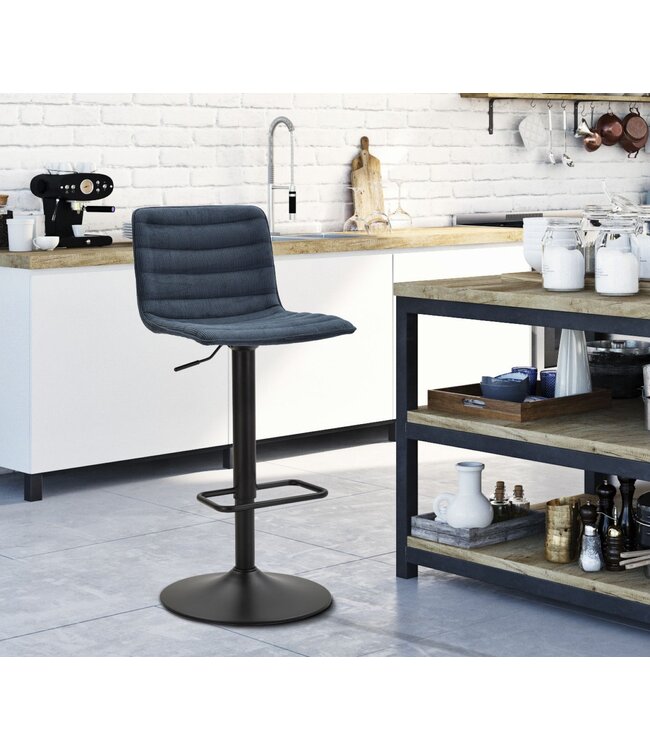 Mauro Ferretti BARKRUK MET LIFT HIGH NAVY CM 43X49,5X85,5-107(ZITTING CM 61-82,5) SET 2ST