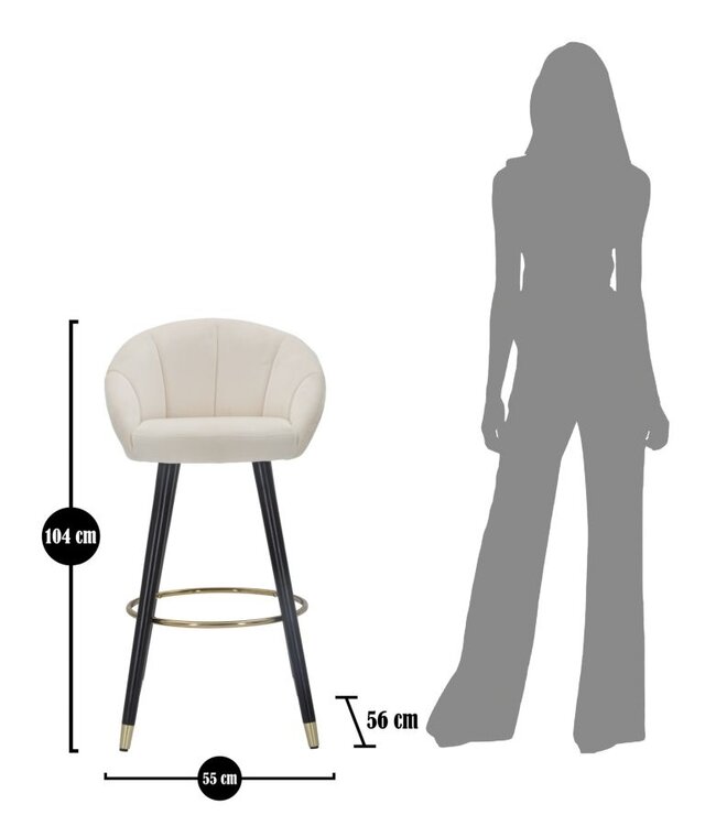 Mauro Ferretti BARKRUK PRAAG CREMA CM 55X56X104