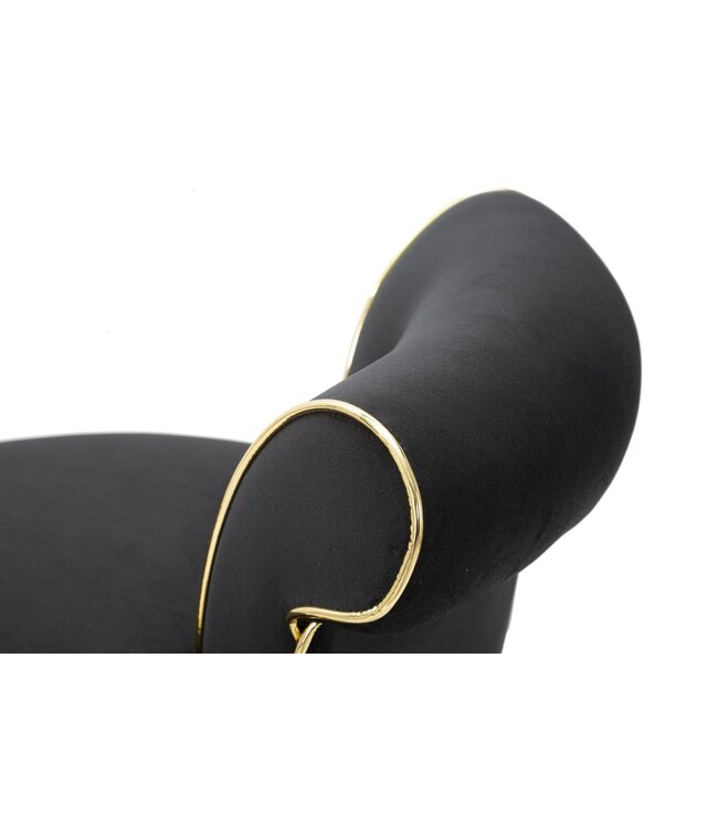 Mauro Ferretti BARKRUK LUXY ZWART CM 46X48X96